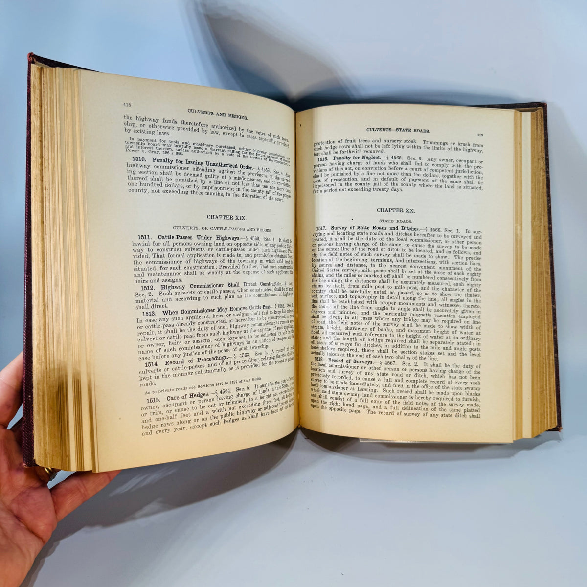 Michigan Government Reference Book — Michigan Township Officers’ Guide 1926 — State Printers Lansing | Township Law Manual, Legal History Americana