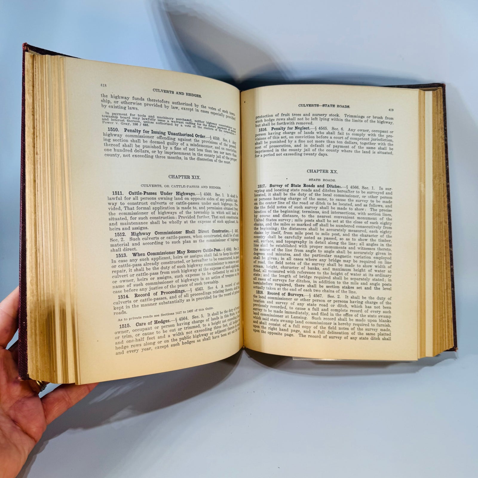 Michigan Government Reference Book — Michigan Township Officers’ Guide 1926 — State Printers Lansing | Township Law Manual, Legal History Americana