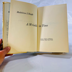 A Wrinkle in Time by Madeleine L'Engle 1962 Junior Deluxe Edition Hardcover with Dust Jacket