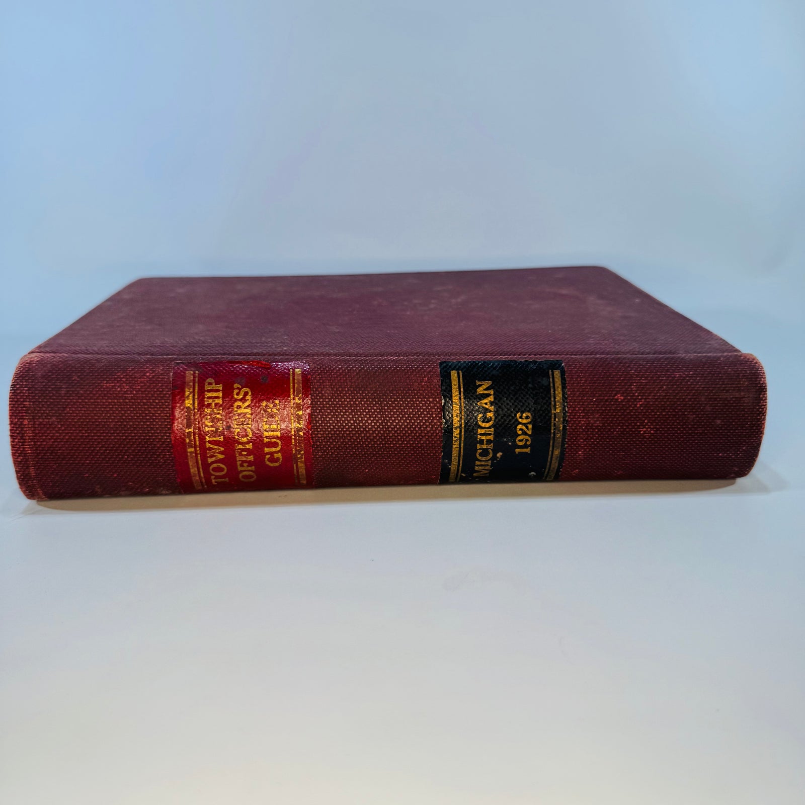 Michigan Government Reference Book — Michigan Township Officers’ Guide 1926 — State Printers Lansing | Township Law Manual, Legal History Americana