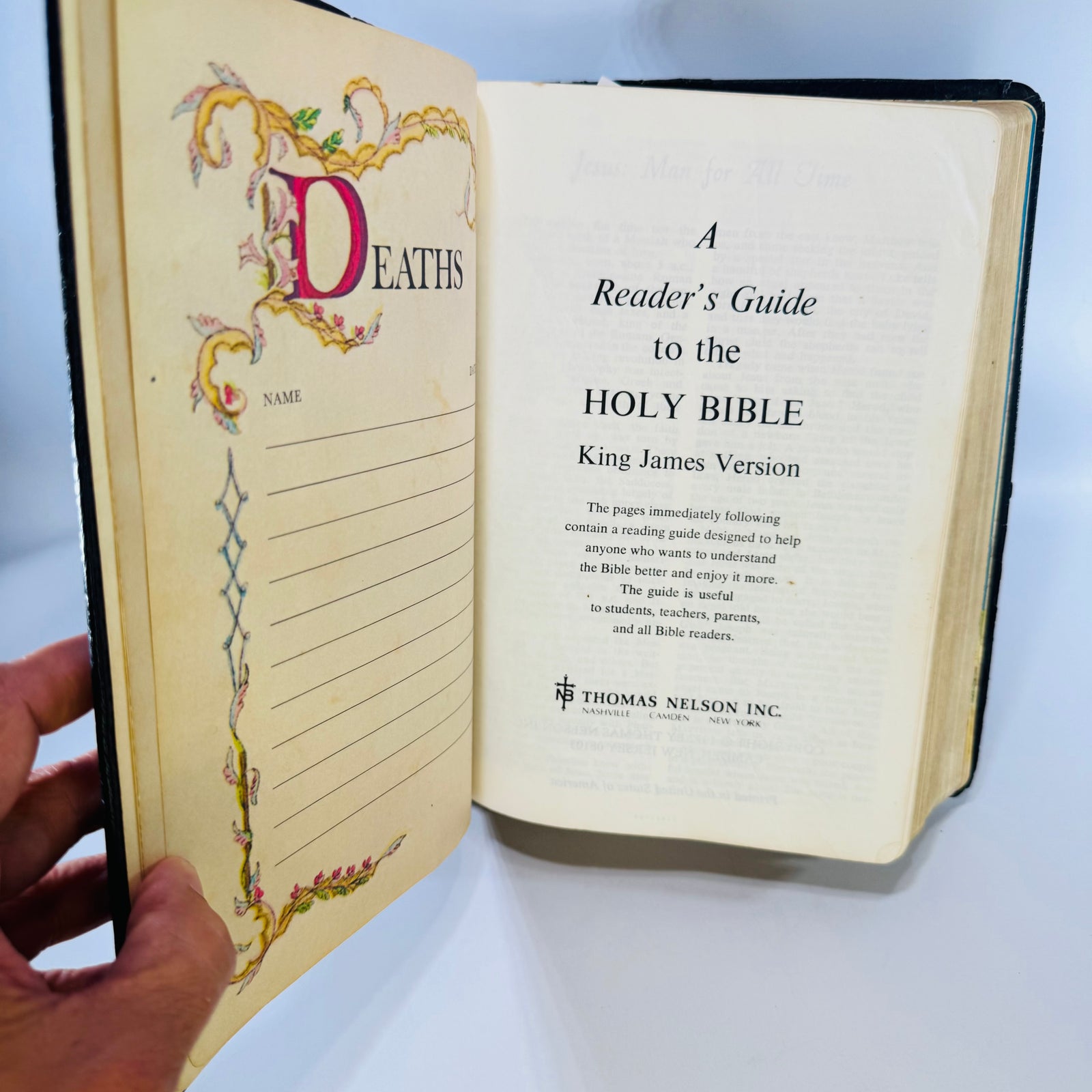 Holy Bible Reference Edition KJV Thomas Nelson 1972