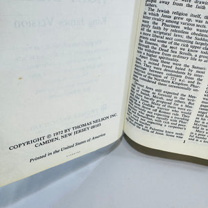 Holy Bible Reference Edition KJV Thomas Nelson 1972
