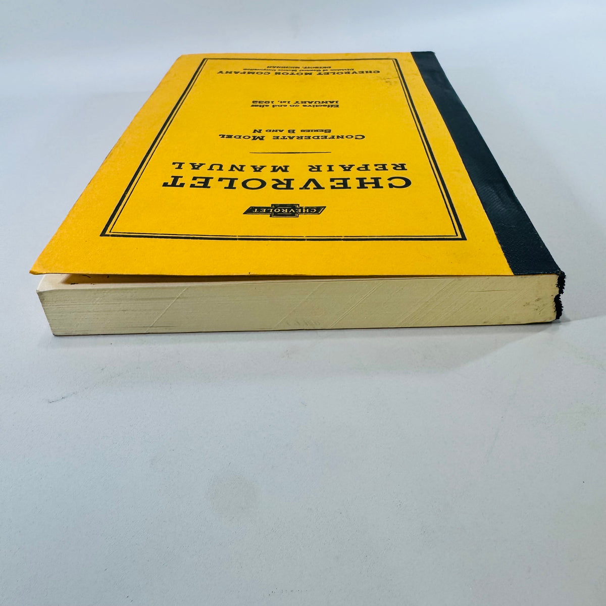 1932 Chevrolet Confederate Repair Manual Series B and N Reprint