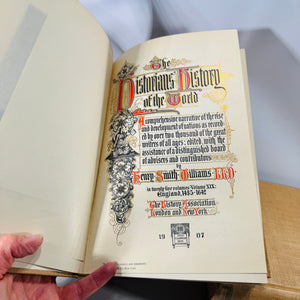 British History Reference Set — The Historians’ History of the World Vol. XVIII and XIX 1907 — Henry Smith Williams | England to 1485 and England 1485-1642,  British History