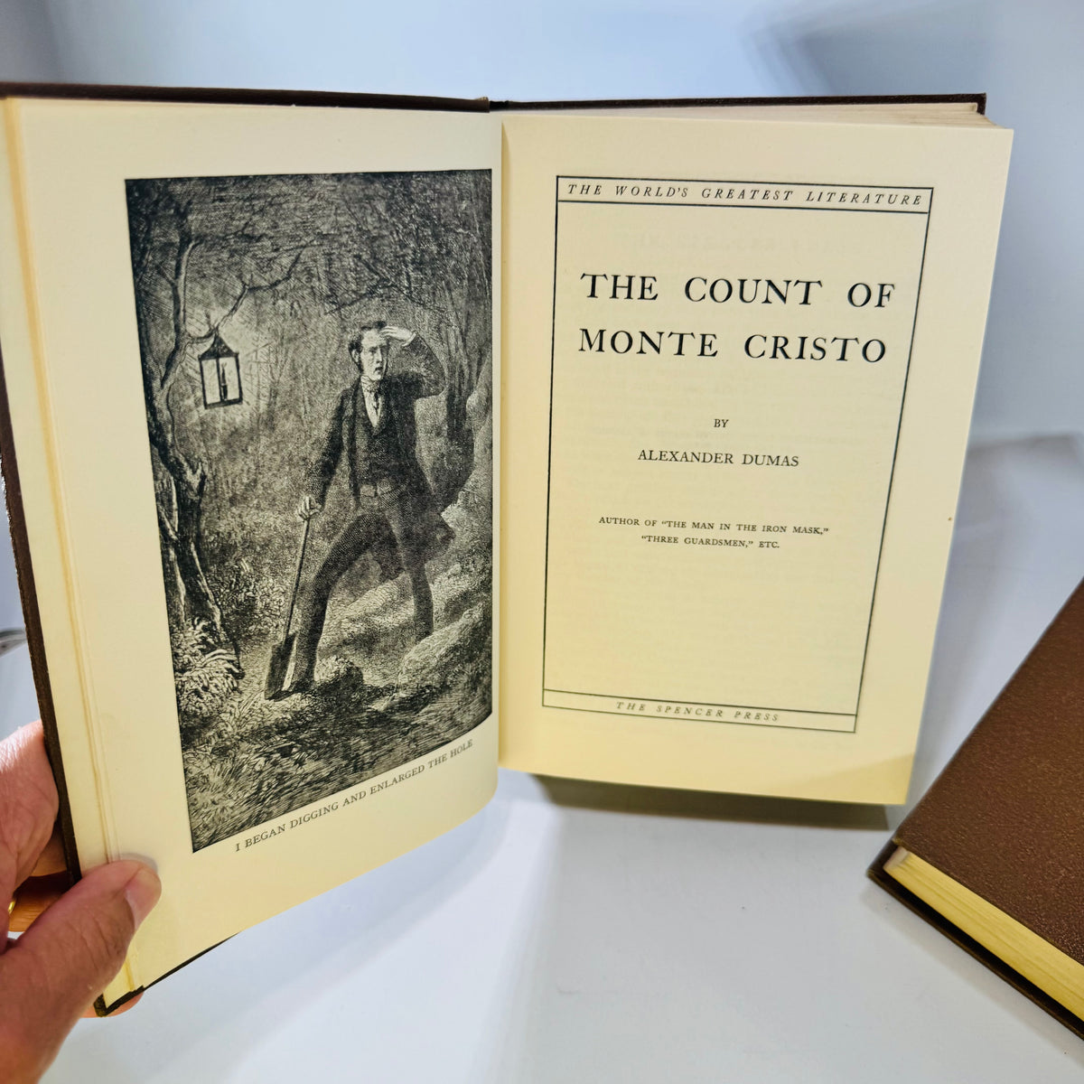 The Count of Monte Cristo & Best Loved Poems 1936 Spencer Press Lot