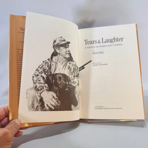 Tears & Laughter by Gene Hill | A Couple of Dozen Dog Stories | Vintage Hardcover with Dust Jacket | Free Shipping