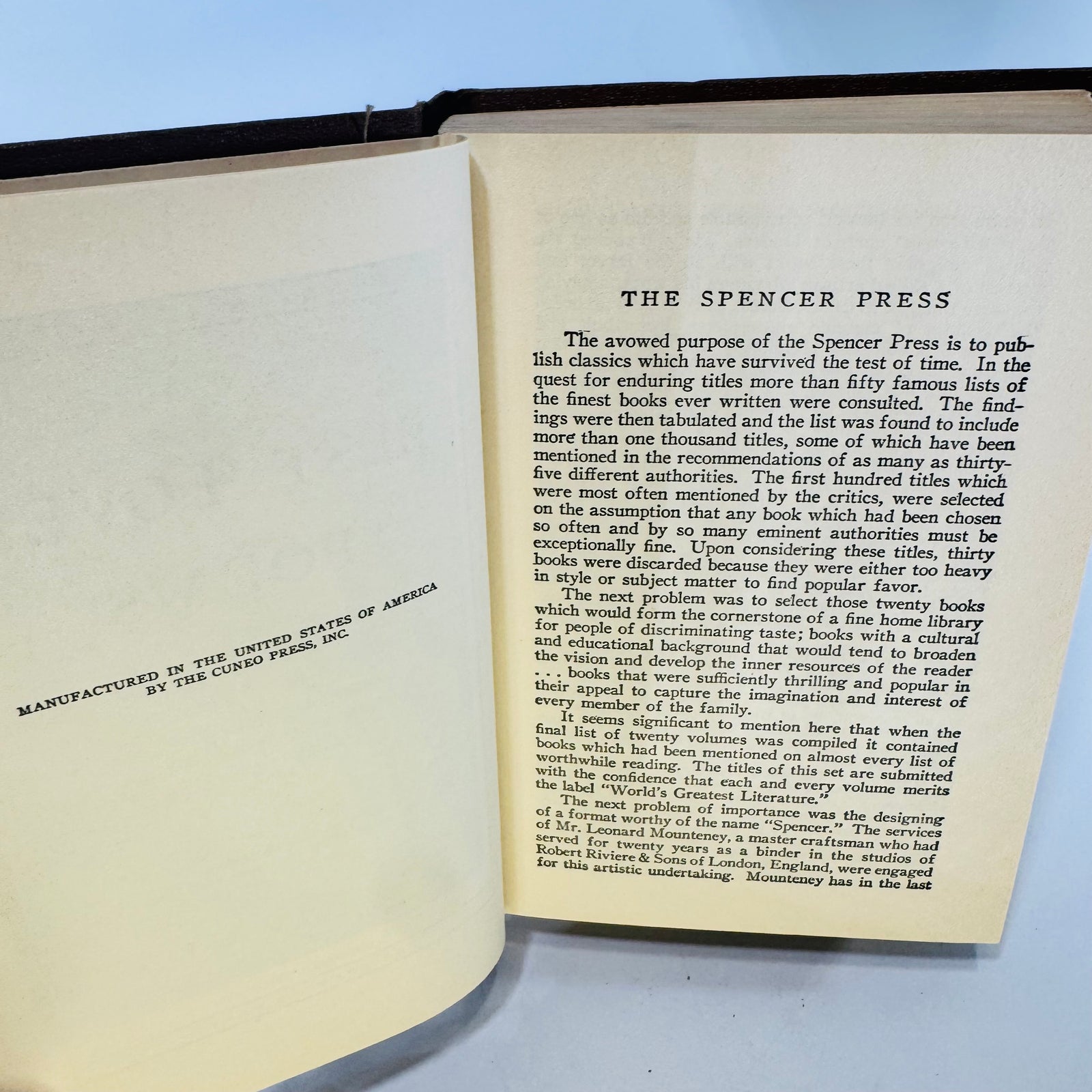 The Count of Monte Cristo & Best Loved Poems 1936 Spencer Press Lot