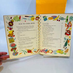 Fun to Cook Book 1955 and Buddy's No-Cook Cookbook 1980 Lot