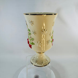 Lenox Very Merry Christmas Mug Tree Footed Ivory China 24K Gold Trim Not Personalized Discontinued 2009