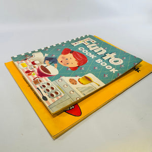 Fun to Cook Book 1955 and Buddy's No-Cook Cookbook 1980 Lot