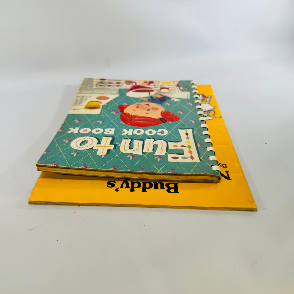 Fun to Cook Book 1955 and Buddy's No-Cook Cookbook 1980 Lot
