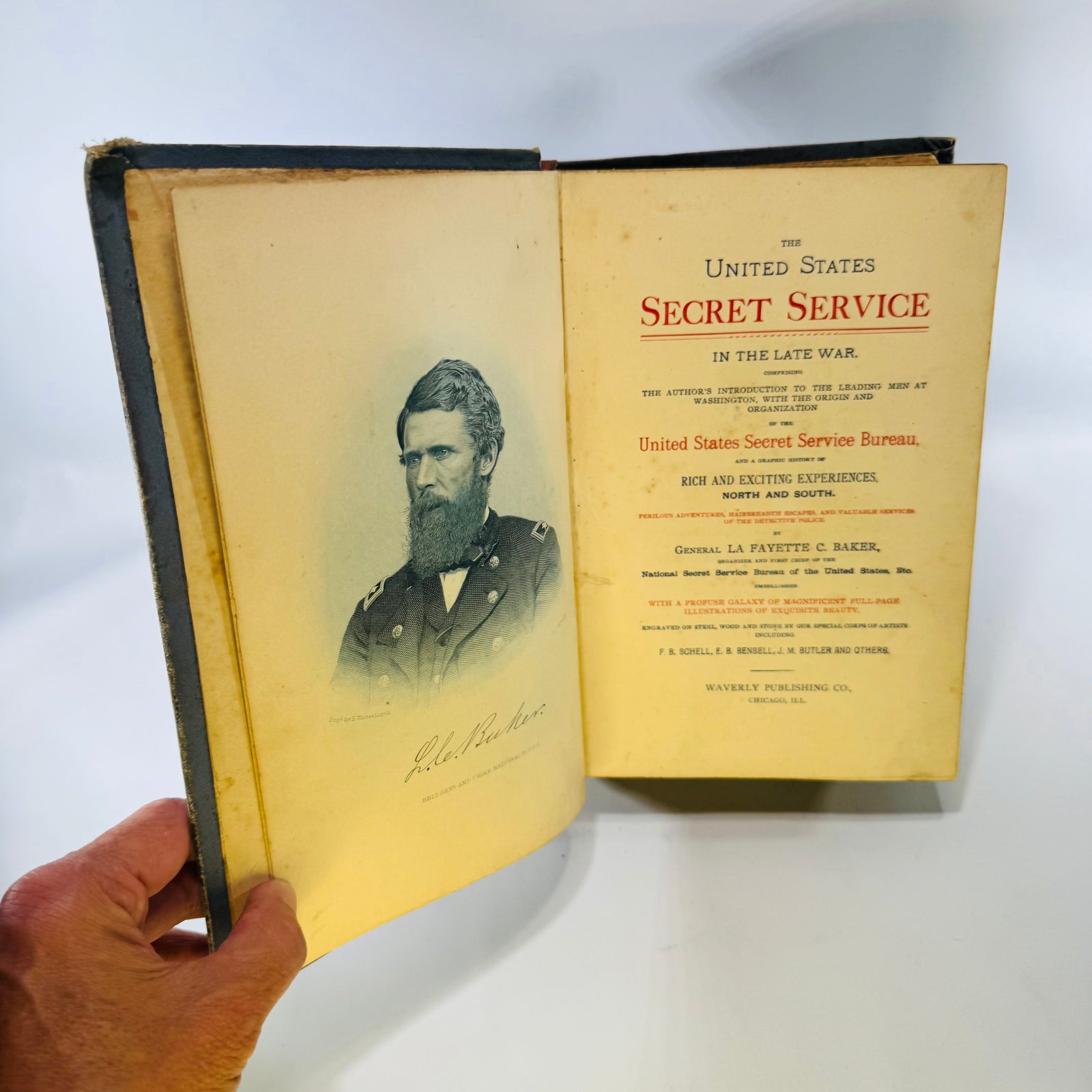 The United States Secret Service in the Late War Baker 1889 Hardcover