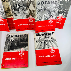 Boy Scouts of America Merit Badge Series Lot of 10 1949 to 1962