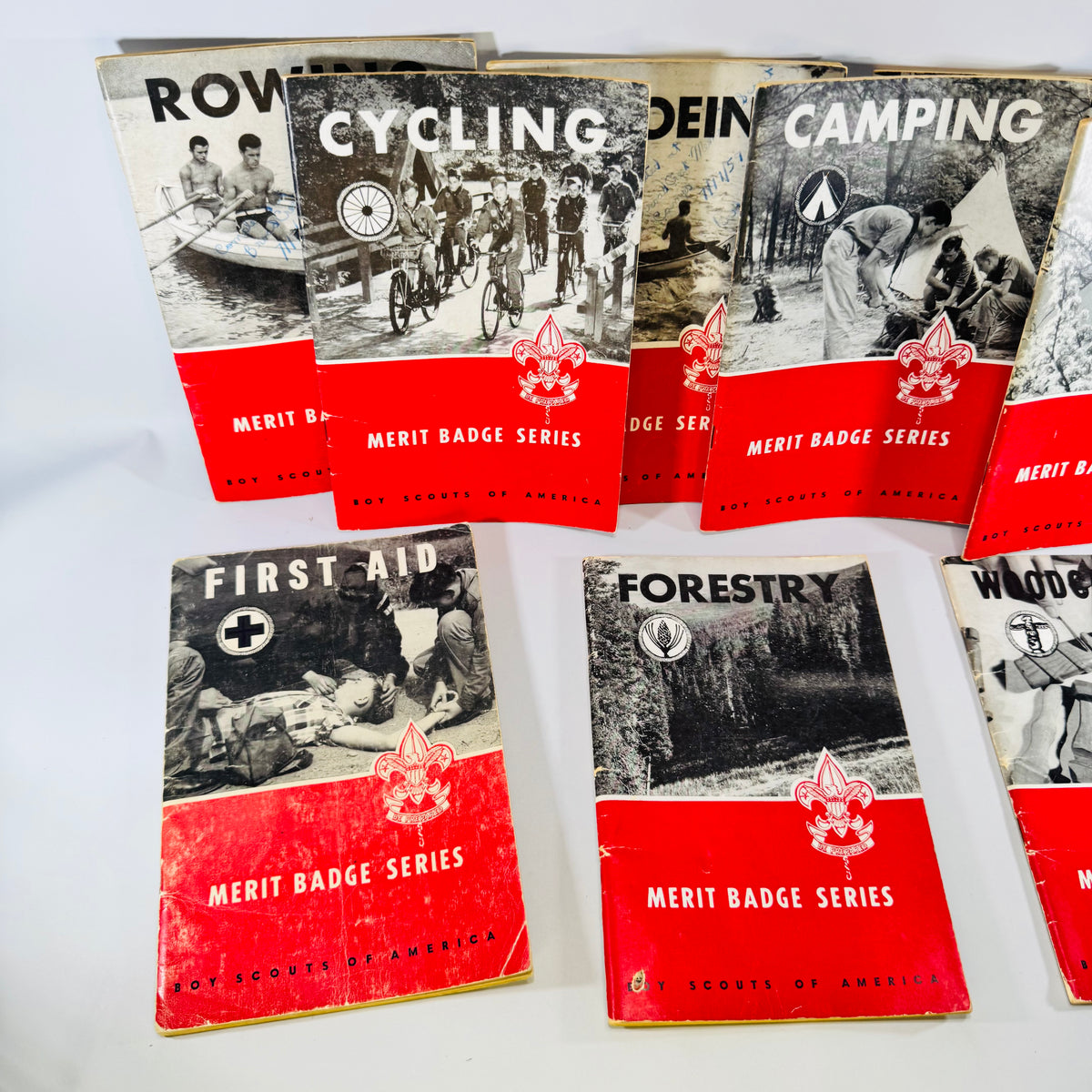 Boy Scouts of America Merit Badge Series Lot of 10 1949 to 1962