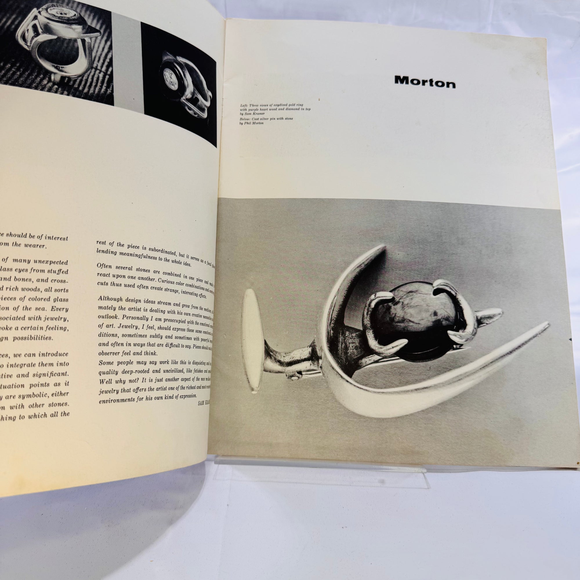 Bertoia Pamphlet of Midcentury Jewelry featuring artist including Margaret De Patta, Sam Kramer and More