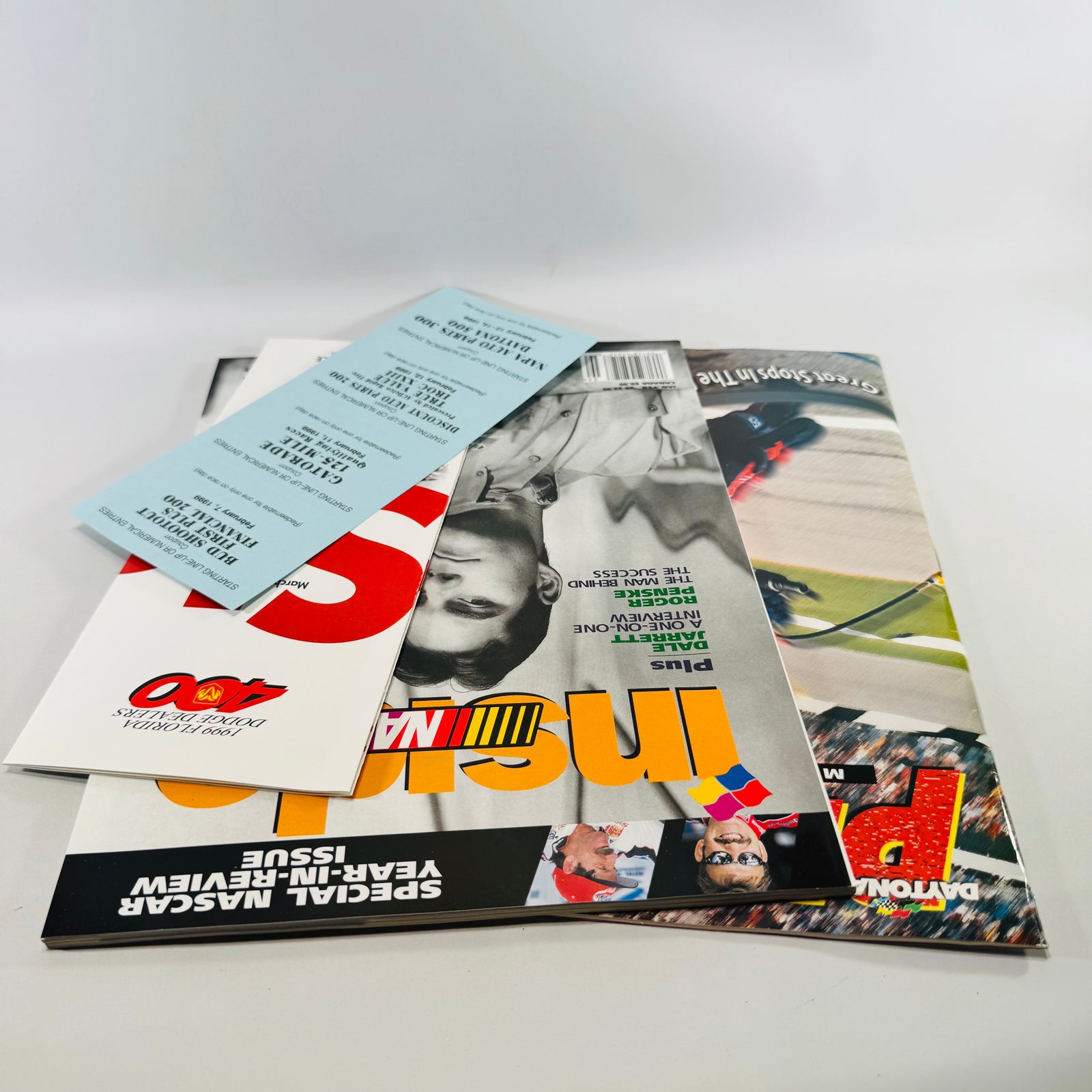 1999 NASCAR Jeff Gordon Daytona 500 Magazine Ephemera Lot