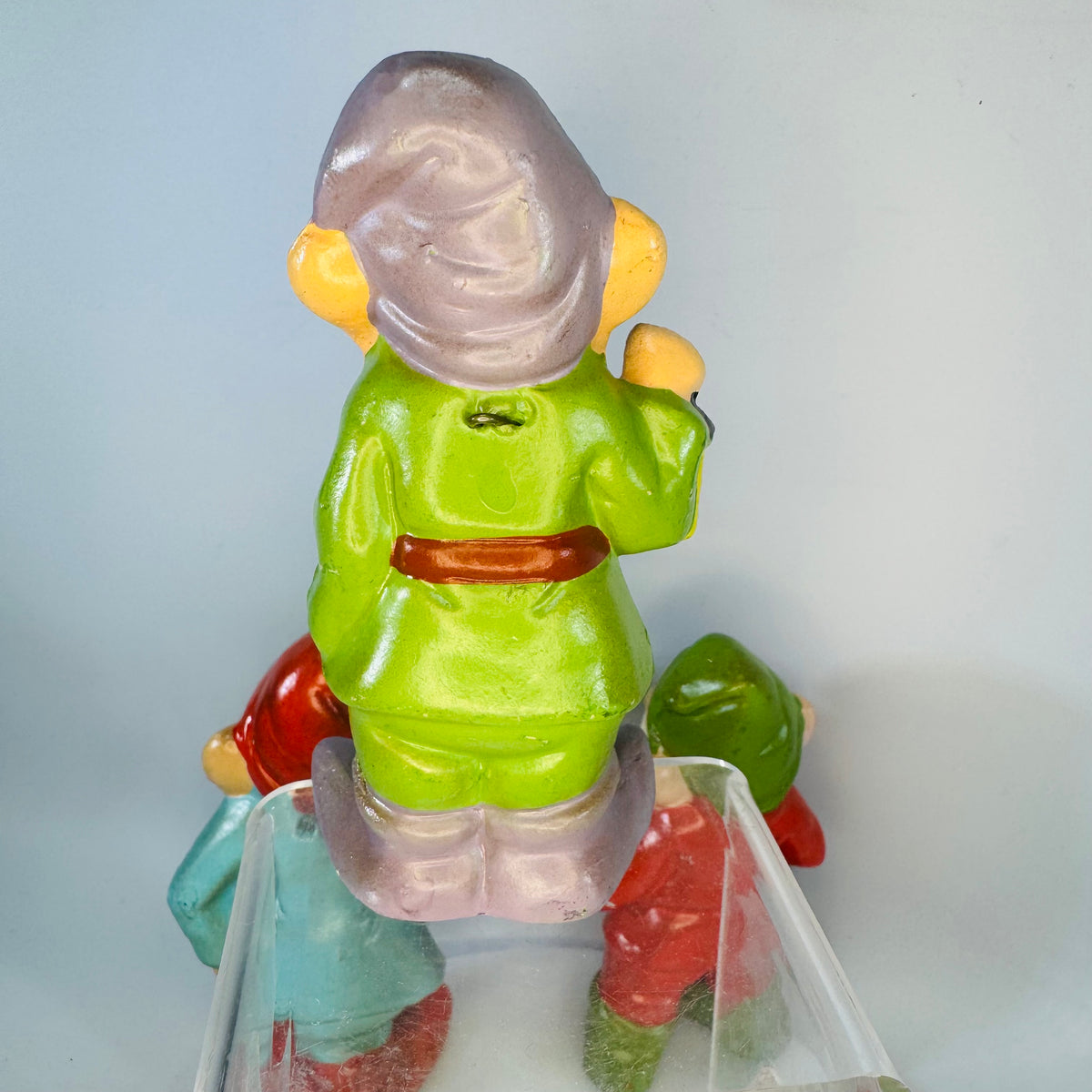 Vintage Japan Elf Gnome Figurines Set of 3, Chalkware Christmas Ornaments, 1950s 1960s Shelf Sitters, Cottagecore Fairy Garden Decor
