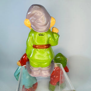 Vintage Japan Elf Gnome Figurines Set of 3, Chalkware Christmas Ornaments, 1950s 1960s Shelf Sitters, Cottagecore Fairy Garden Decor