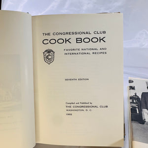 The Congressional Cookbook Collection (1965-1968), Signed and Historical Cookbooks