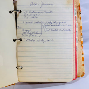 My Recipes: Two Three-Ring Binders with Handwritten Recipes (1968), National Blank Book Co., Hardcover