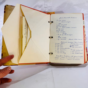 My Recipes: Two Three-Ring Binders with Handwritten Recipes (1968), National Blank Book Co., Hardcover