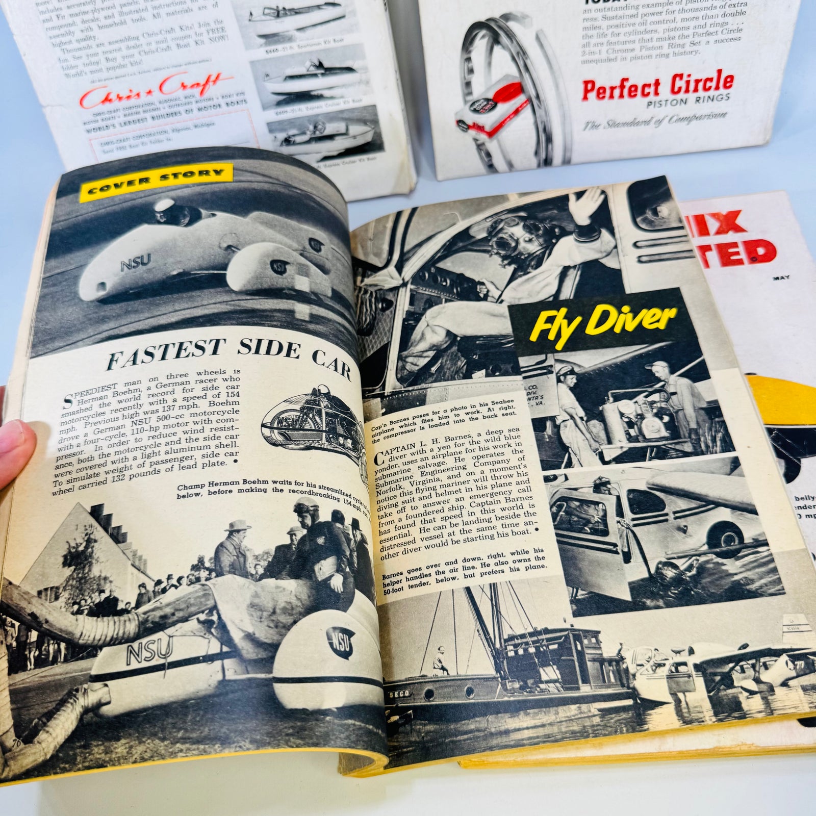Mechanix Illustrated February to May 1952 Magazine Lot of 4