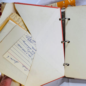 My Recipes: Two Three-Ring Binders with Handwritten Recipes (1968), National Blank Book Co., Hardcover