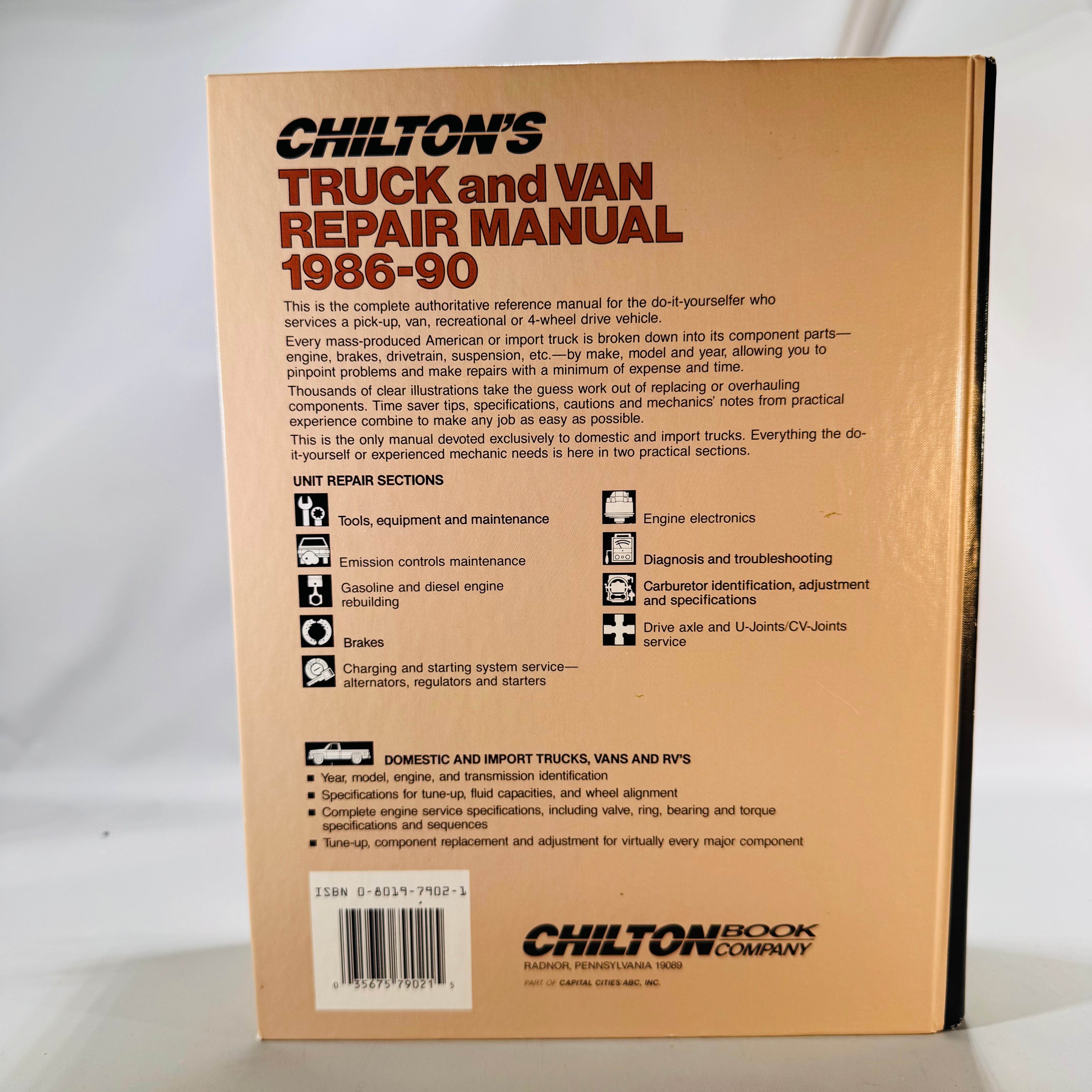 Chilton Truck & Van 1986–90 – Part 7902 | Vintage Auto Repair