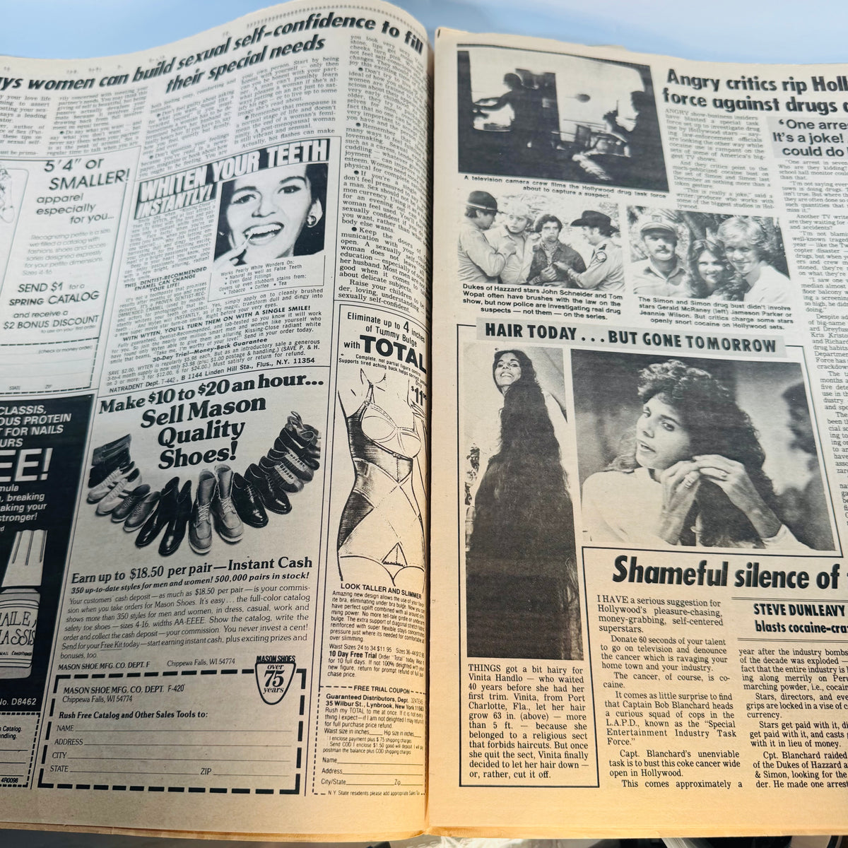 Vintage Michael Jackson Tabloid Pair — Globe Feb. 7, 1984 & Star Feb. 21, 1984 — Brooke Shields Cover Stories, Pop Culture / Celebrity Tabloid