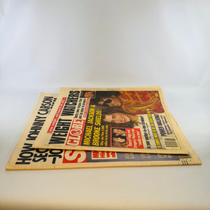 Vintage Michael Jackson Tabloid Pair — Globe Feb. 7, 1984 & Star Feb. 21, 1984 — Brooke Shields Cover Stories, Pop Culture / Celebrity Tabloid