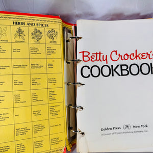 Betty Crocker's Cook Book 1969 5 Ring Binder Version as Found