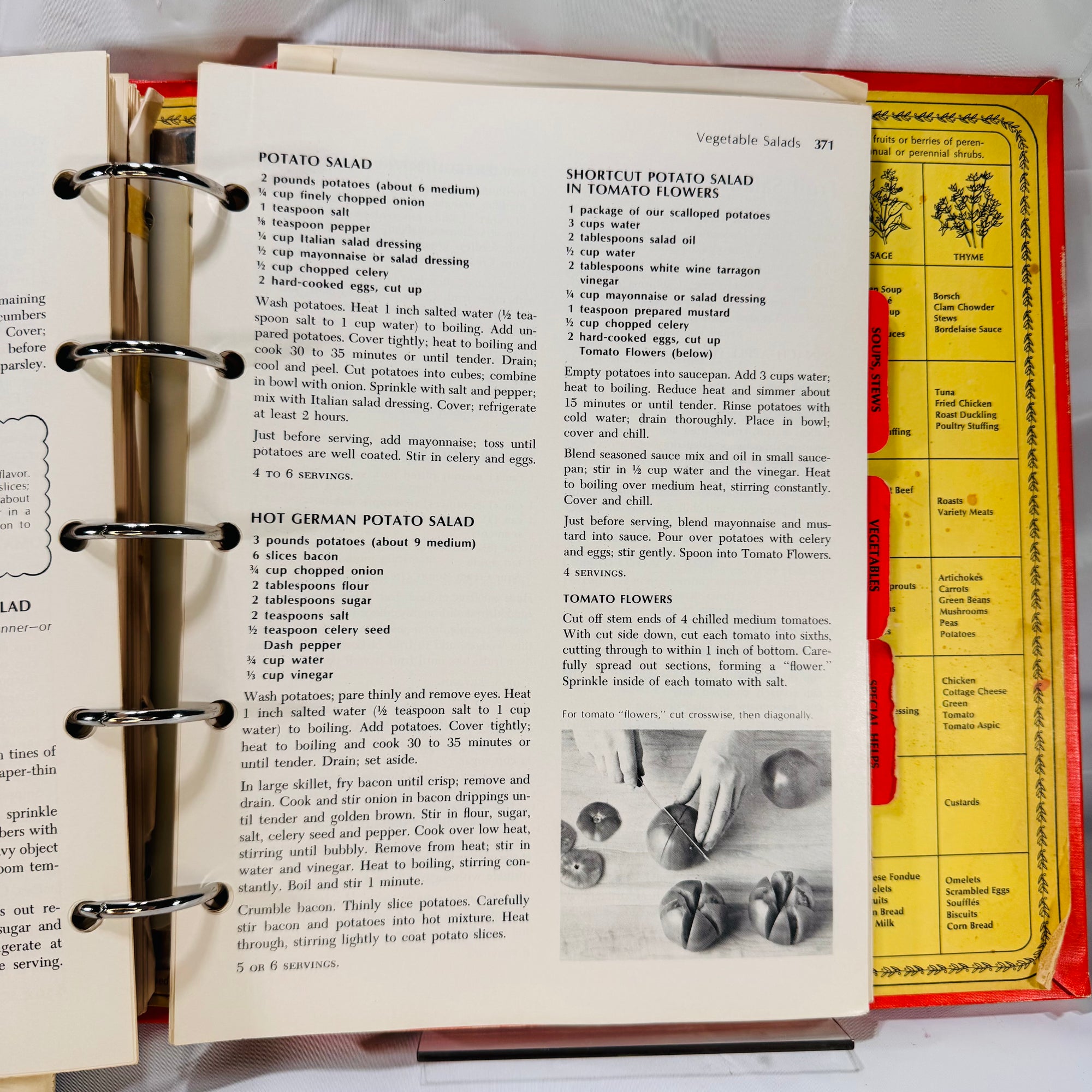 Betty Crocker's Cook Book 1969 5 Ring Binder Version as Found