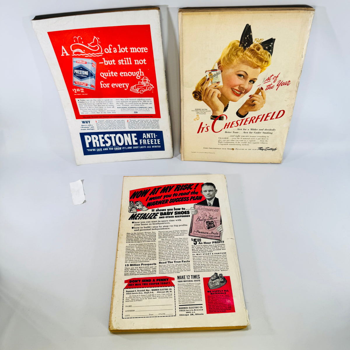Vintage Science Magazine Bundle 1942 1946 1950 Popular Science