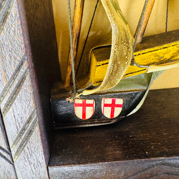 Vintage 1968 Christopher Columbus Ship Bookends | Dan-Dee Imports