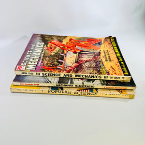 Vintage Science Magazine Bundle 1942 1946 1950 Popular Science