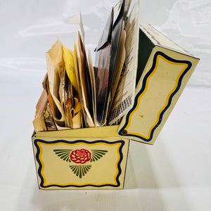 Vintage Recipe Box Packed Full of Handwritten & Newspaper Recipes