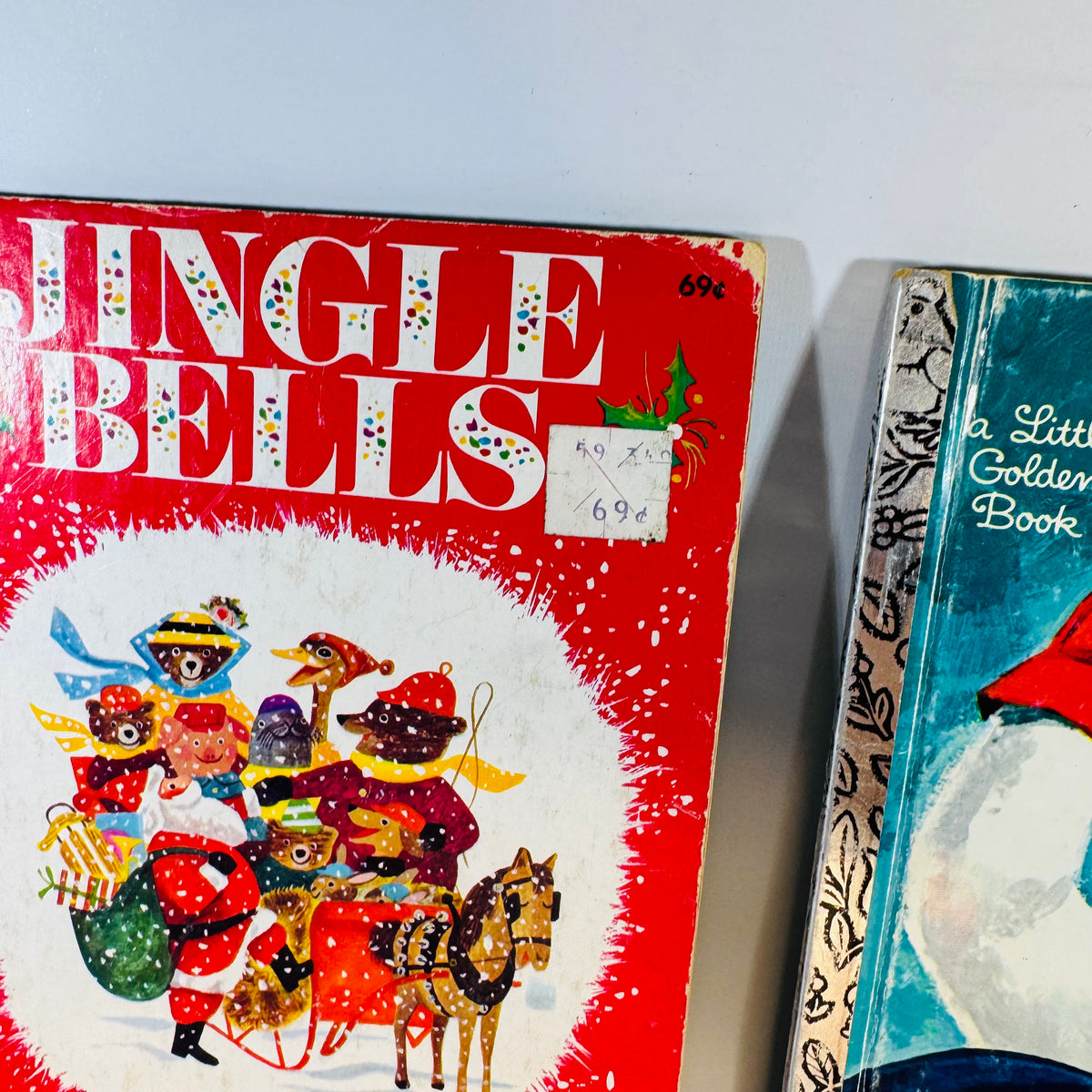 Vintage Christmas Children’s Book Bundle — Jingle Bells, Frosty the Snow Man, Santa’s Toy Shop & My First Picture Book of Christmas Carols — Little Golden Books + Rand McNally | Holiday Picture Books, Children’s Christmas Picture Books / Holiday Stories