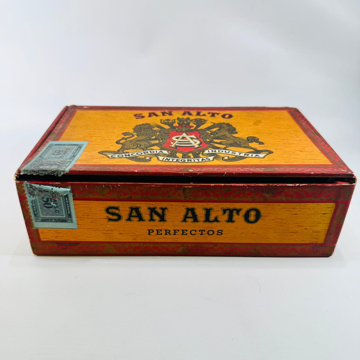 San Alto Perfectos Cigar Box with E.M. Priest Chicago Photo Letter Archive