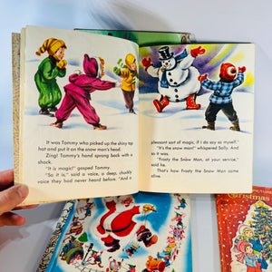 Vintage Christmas Children’s Book Bundle — Jingle Bells, Frosty the Snow Man, Santa’s Toy Shop & My First Picture Book of Christmas Carols — Little Golden Books + Rand McNally | Holiday Picture Books, Children’s Christmas Picture Books / Holiday Stories