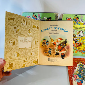 Vintage Christmas Children’s Book Bundle — Jingle Bells, Frosty the Snow Man, Santa’s Toy Shop & My First Picture Book of Christmas Carols — Little Golden Books + Rand McNally | Holiday Picture Books, Children’s Christmas Picture Books / Holiday Stories