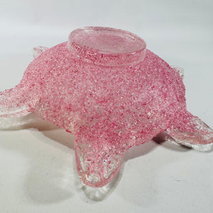 Fratelli Toso Pink Overshot Murano Starburst Glass Bowl