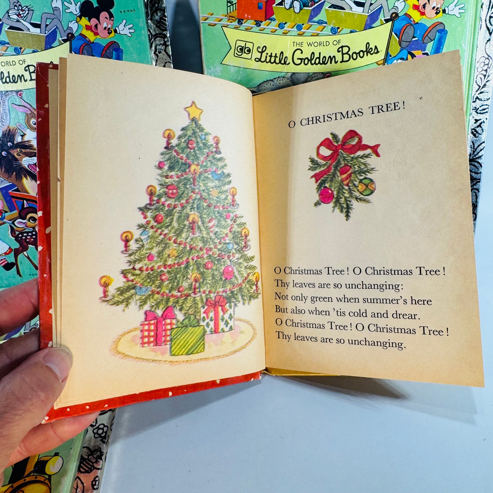 Vintage Christmas Children’s Book Bundle — Jingle Bells, Frosty the Snow Man, Santa’s Toy Shop & My First Picture Book of Christmas Carols — Little Golden Books + Rand McNally | Holiday Picture Books, Children’s Christmas Picture Books / Holiday Stories