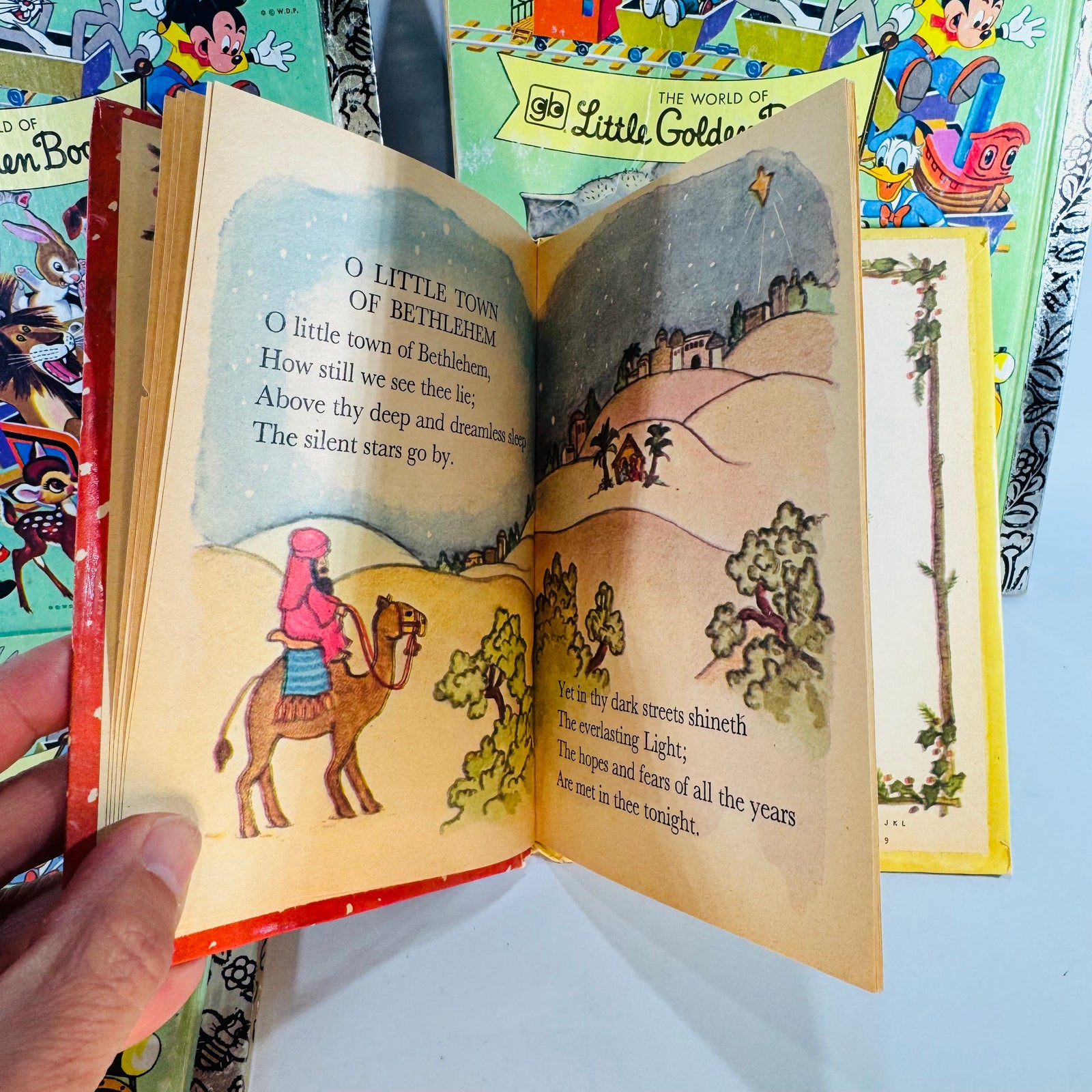 Vintage Christmas Children’s Book Bundle — Jingle Bells, Frosty the Snow Man, Santa’s Toy Shop & My First Picture Book of Christmas Carols — Little Golden Books + Rand McNally | Holiday Picture Books, Children’s Christmas Picture Books / Holiday Stories