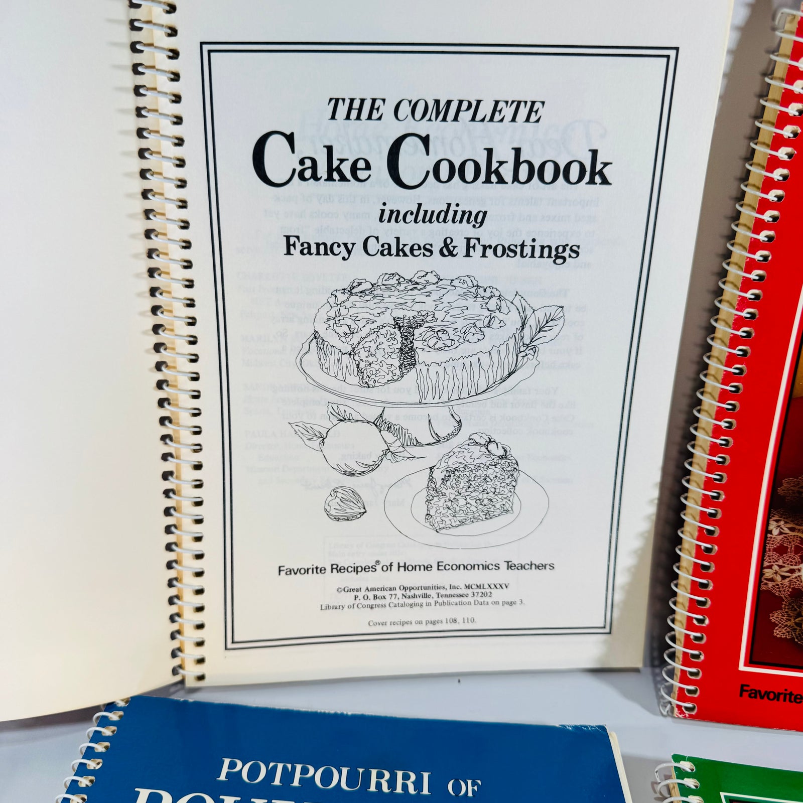 Vintage Boxed Cookbook Set — CookBook Collectibles (1985) — Favorite Recipes Press | 4 Spiral-Bound Volumes, Vintage Cookbooks / Home Economics