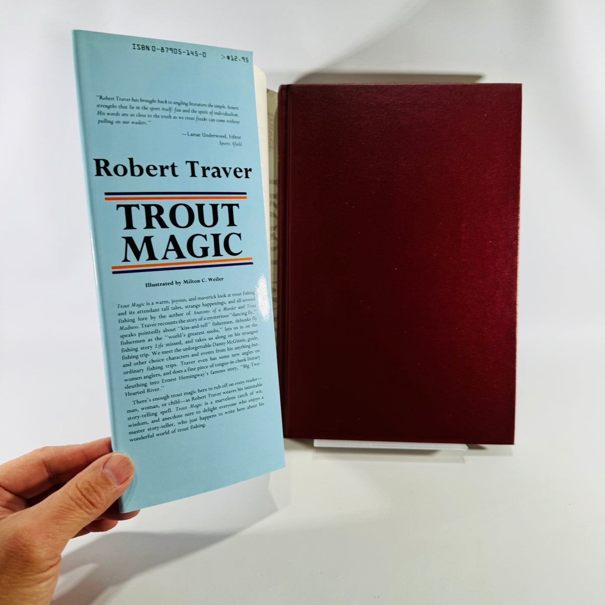 Vintage Fishing Essays Book — Trout Magic (1983) — Robert Traver | Illustrated Dust Jacket, Angling Humor, Sporting Essays / Fishing Literature