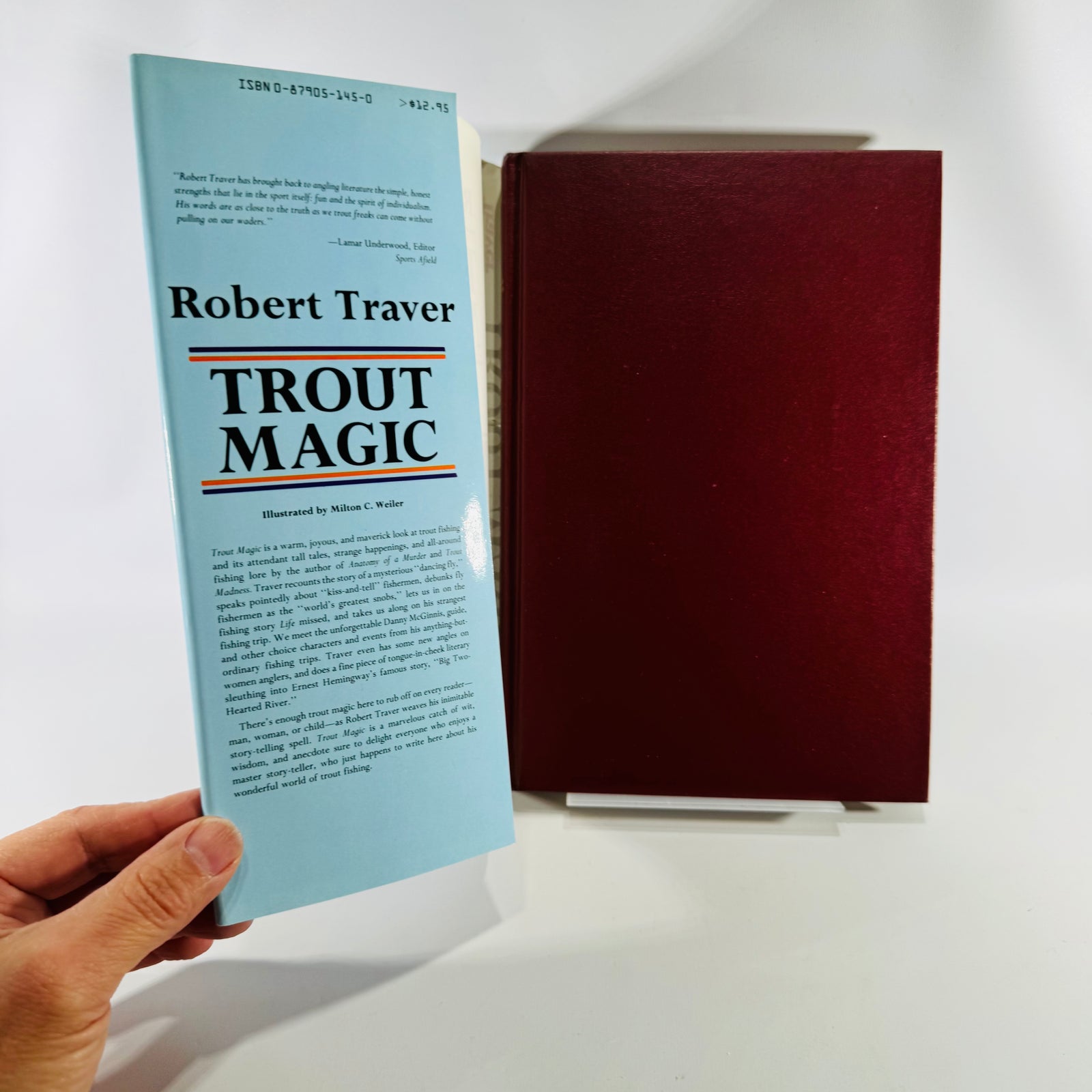 Vintage Fishing Essays Book — Trout Magic (1983) — Robert Traver | Illustrated Dust Jacket, Angling Humor, Sporting Essays / Fishing Literature