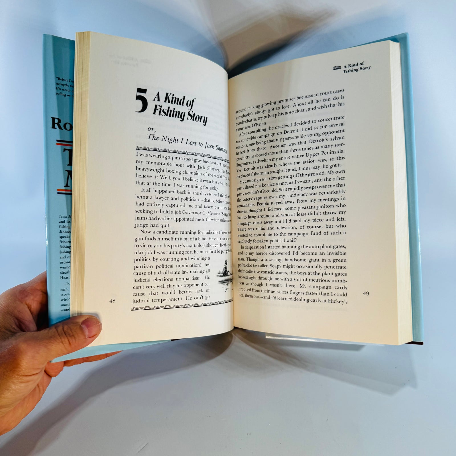 Vintage Fishing Essays Book — Trout Magic (1983) — Robert Traver | Illustrated Dust Jacket, Angling Humor, Sporting Essays / Fishing Literature