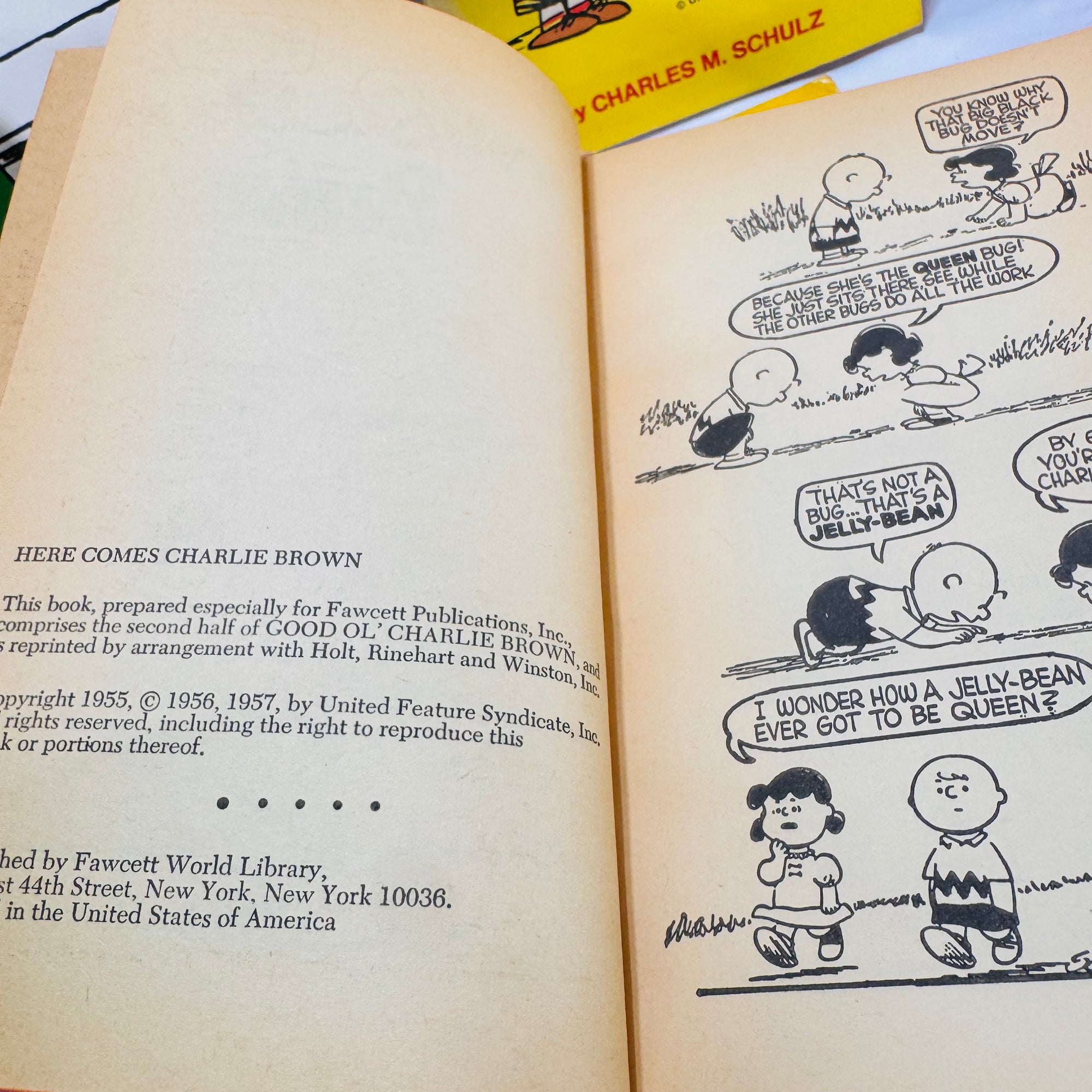 Seven Charlie Brown & Snoopy Cartoon Paperbacks by Charles M. Schulz (1954–1966), Fawcett Crest