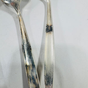 Oneida Enchantment Gentle Rose Silverplate Serving Spoons Set of 5