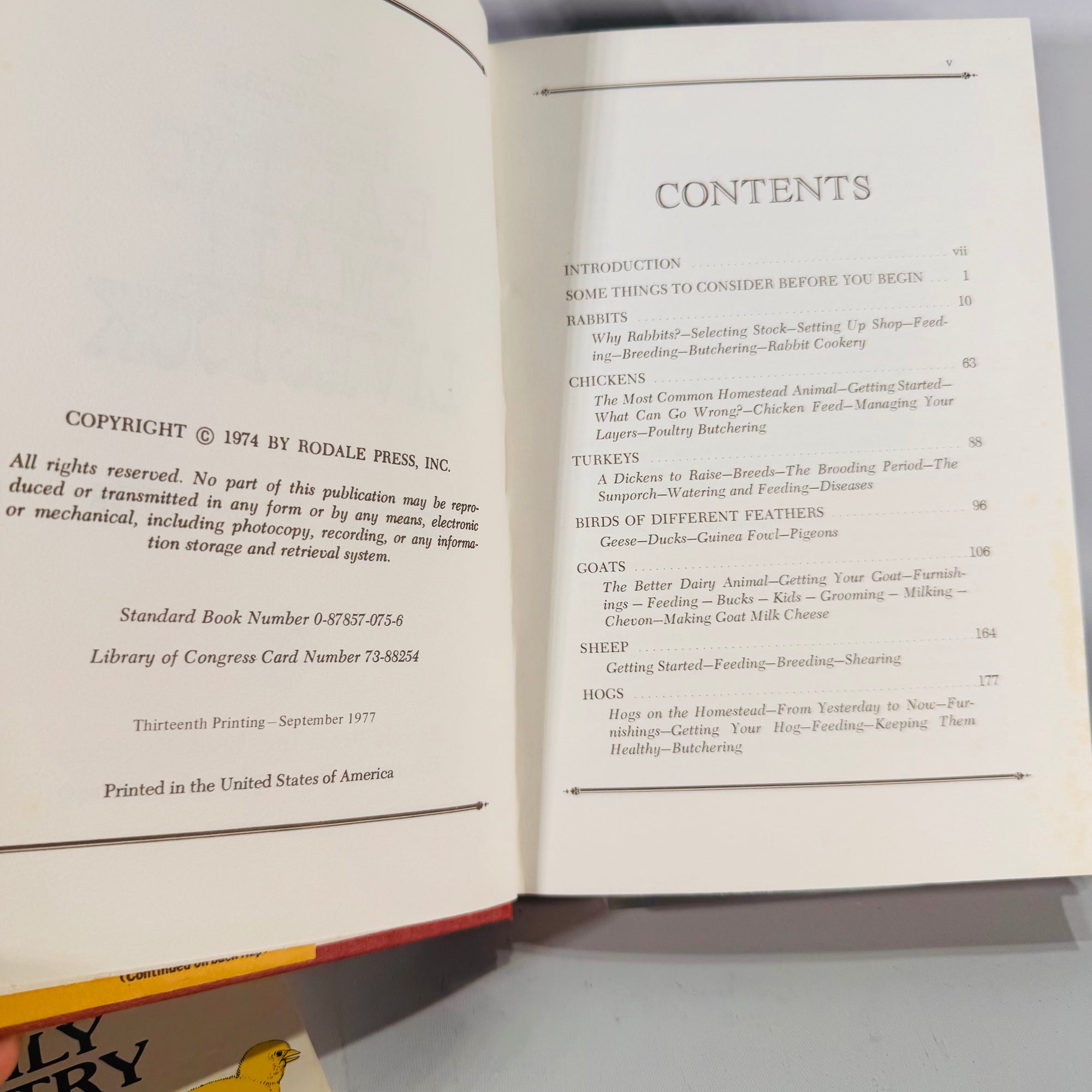 Homesteading & Poultry Care Guides — Raising Small Livestock (1970s) — Jerome D. Belanger | 2-Book Set with The Family Poultry Flock, Farming/Backyard Livestock